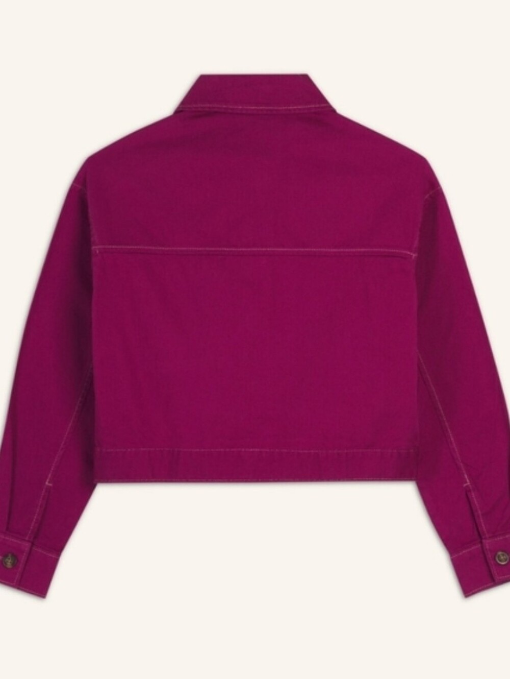 NEW Old Navy Crop Utility Jacket Boysenberry Size Large - Picture 3 of 11